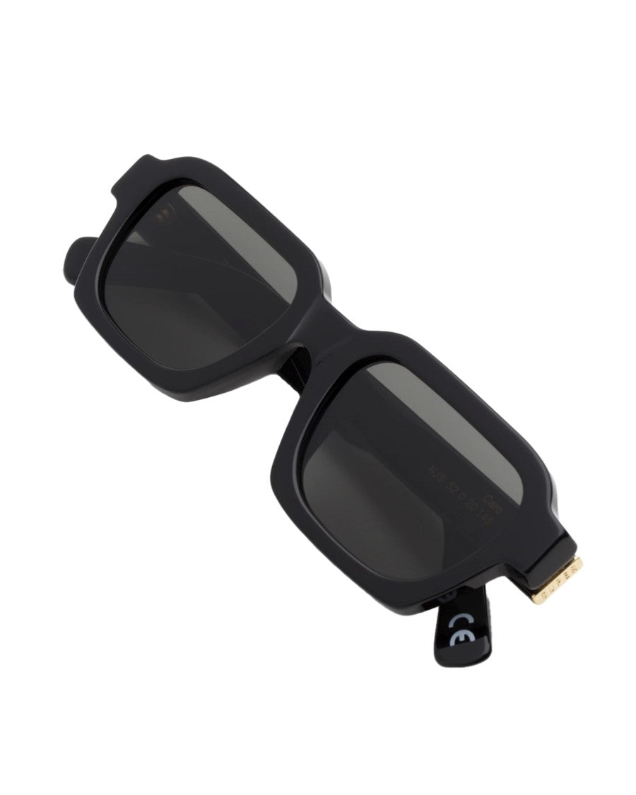 Retrosuperfuture Rectangular Black Acetate Sunglasses With Zeiss Lenses