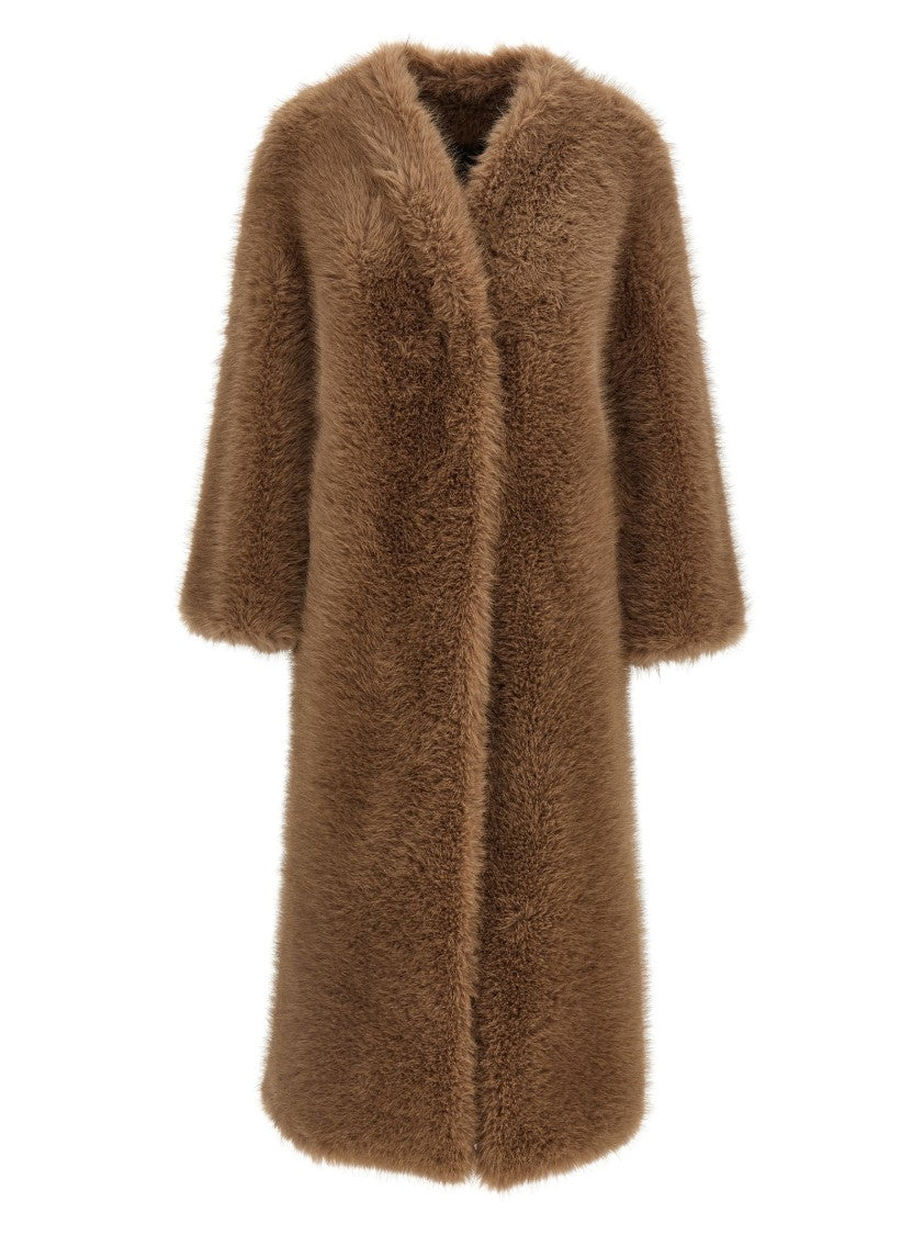 B&B Couture Biscuit' Eco Fur Coat