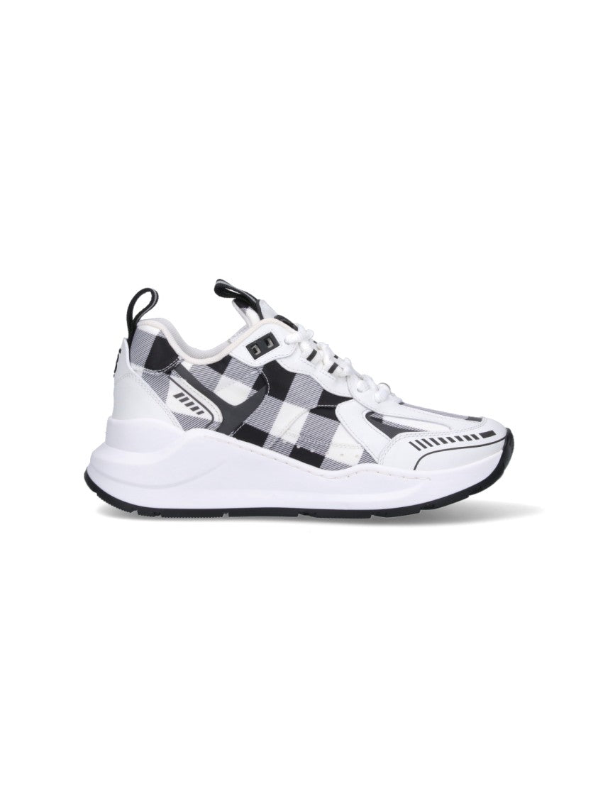Burberry "Check" Sneakers – White