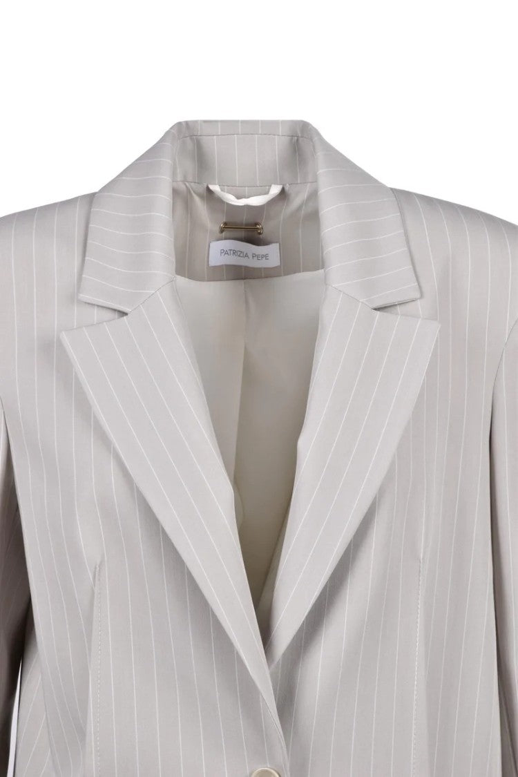 Patrizia Pepe Straight Jacket - Light Grey