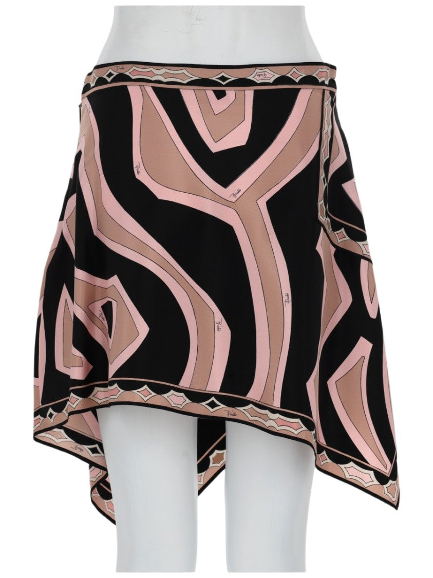 Pucci Geometric Print Asymmetrical Mini Skirt