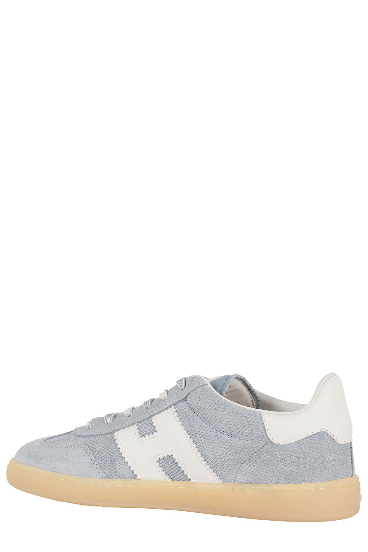 Hogan Blue Cool Laced Side-Logo Suede Sneakers