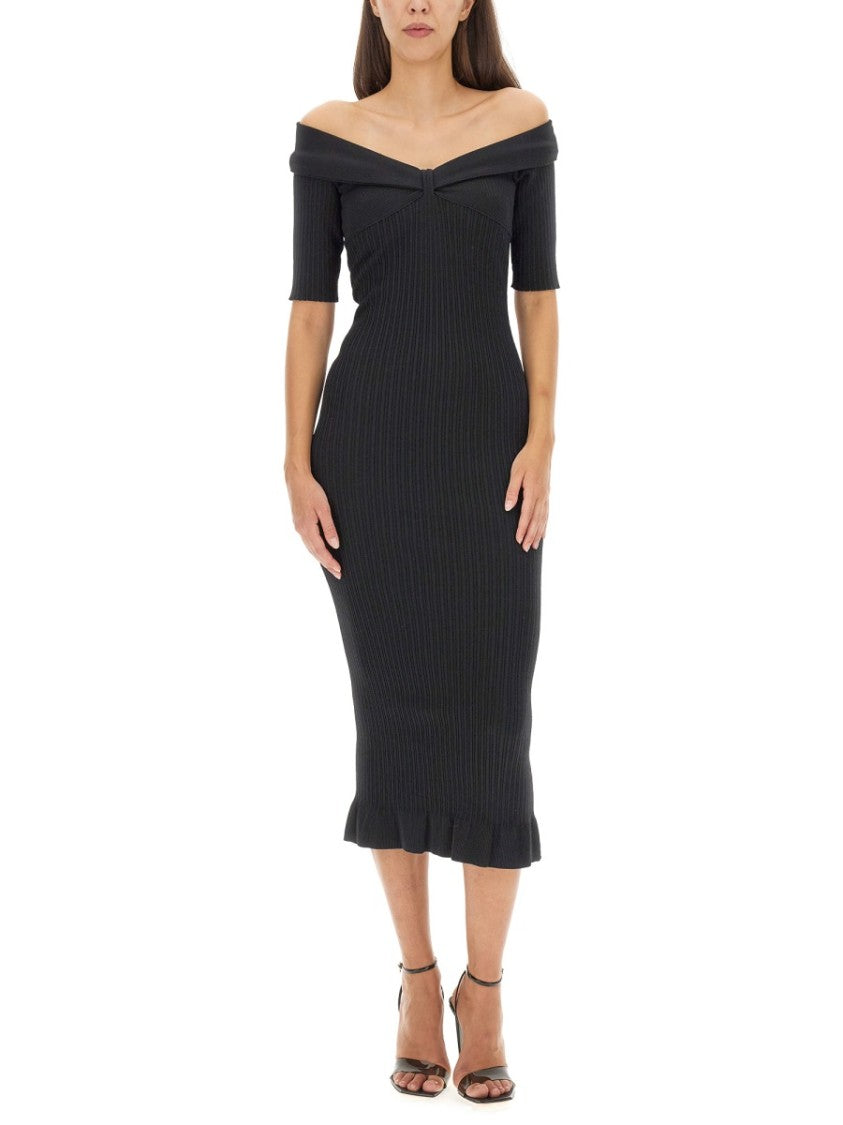 Philosophy Di Lorenzo Serafini Off-The-Shoulder Dress
