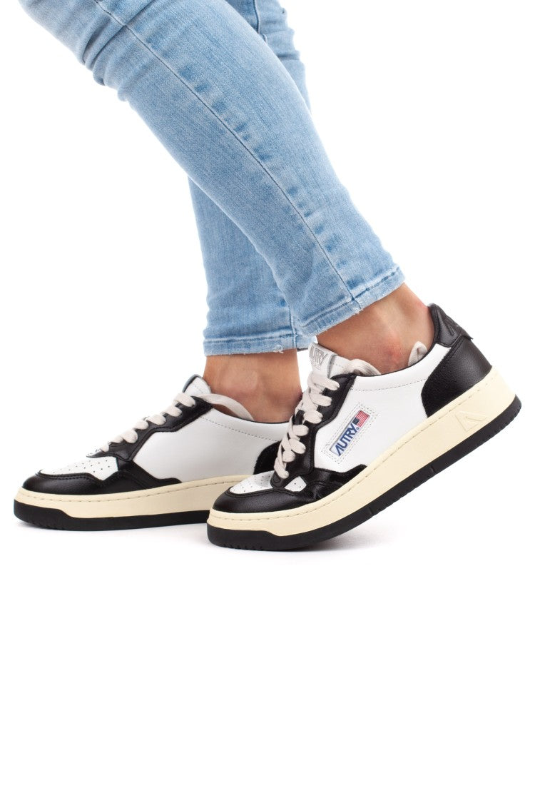 Autry White Black Medalist Bicolor Sneakers