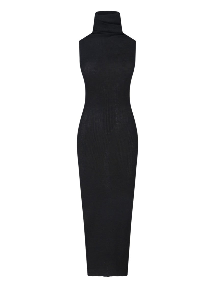 Rick Owens Maxi Knit Dress – Black