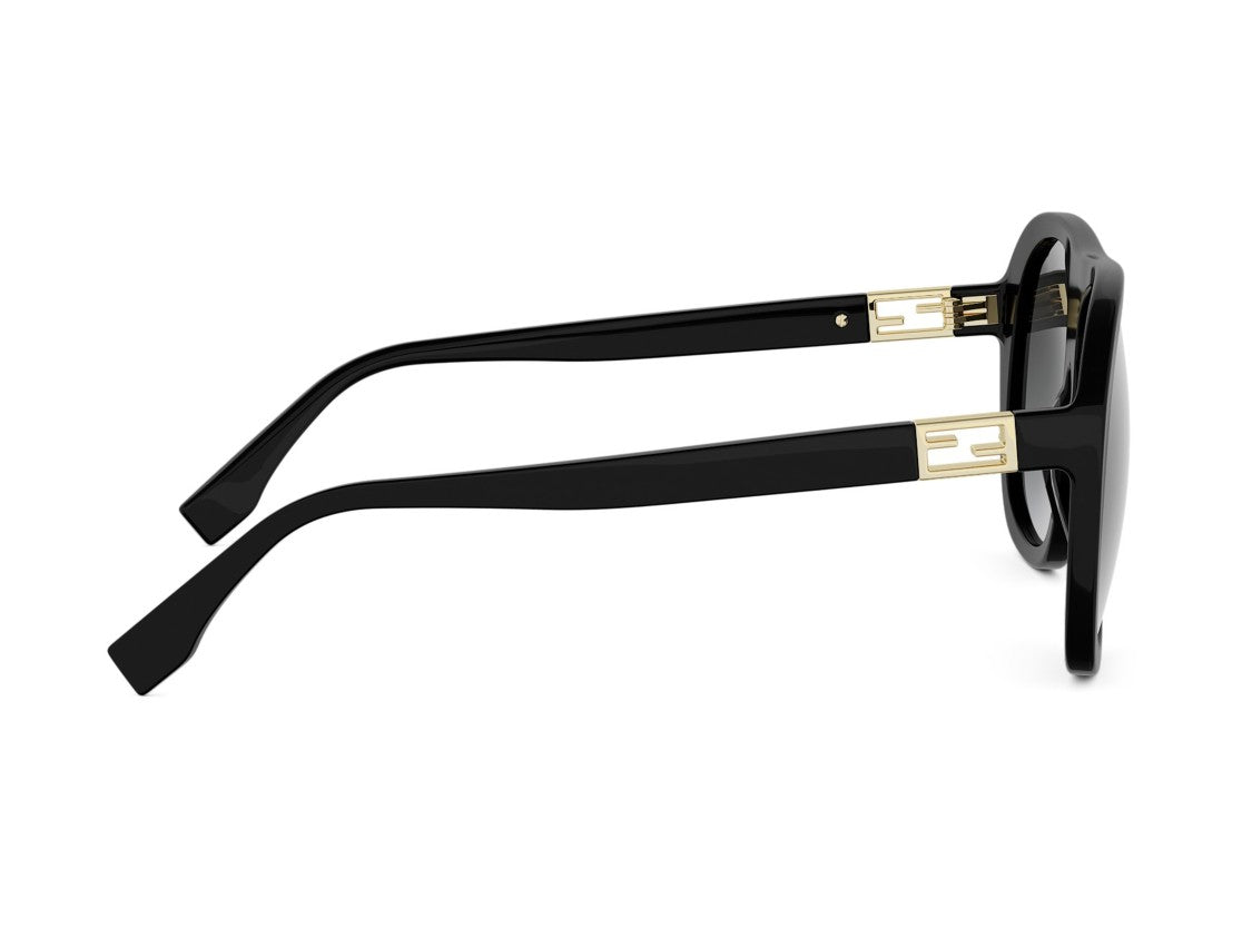 Fendi Gold Fe40223i Oversized Square Sunglasses