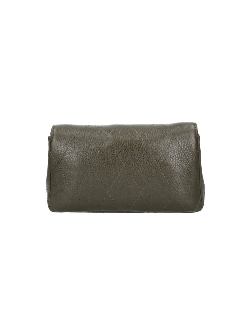 Tory Burch Brown Charlie Quilted Leather Wallet