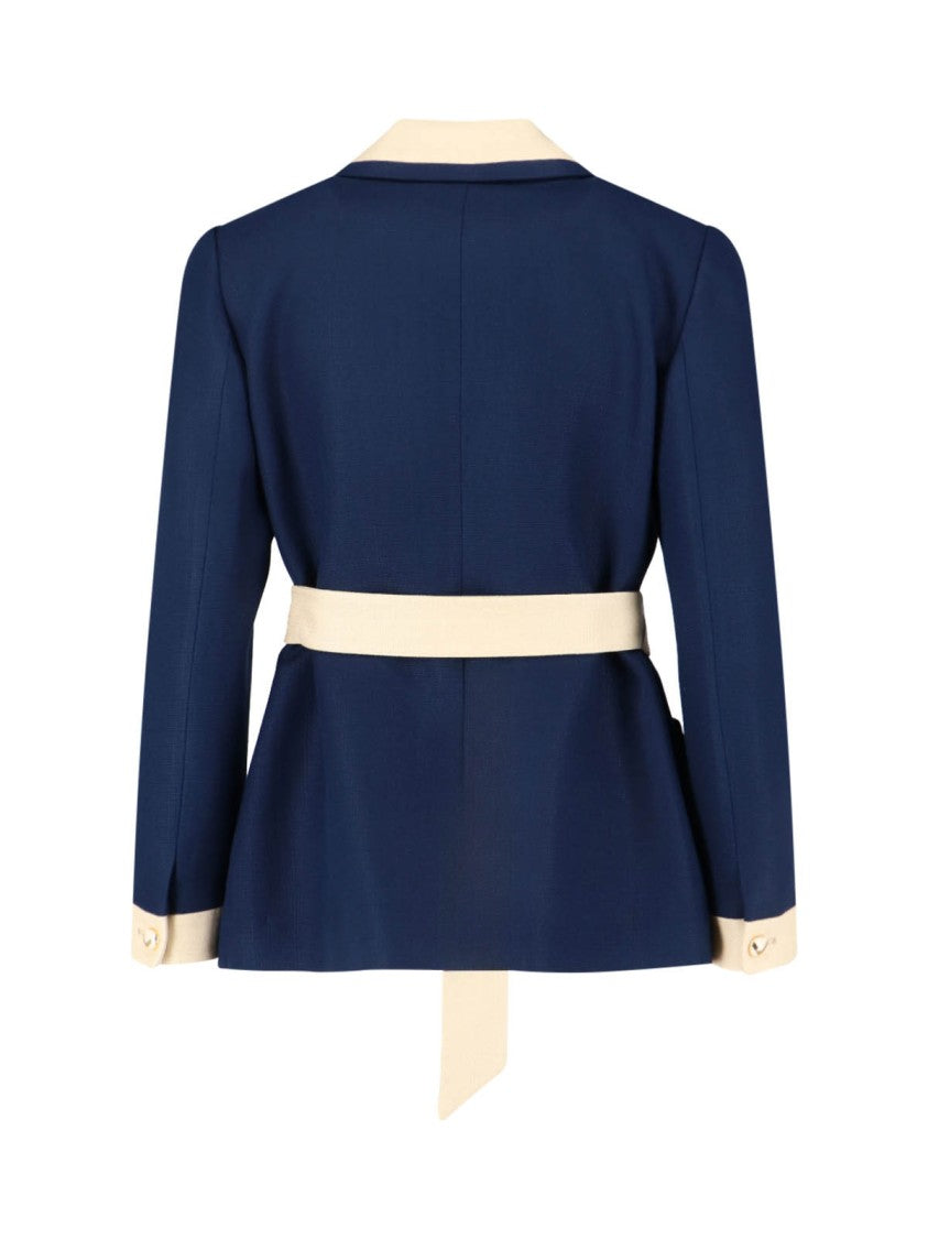 Valentino "Vlogo" Two-Tone Jacket Blue