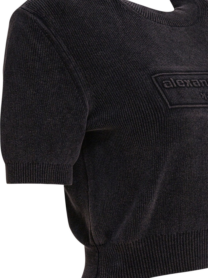 Alexander Wang Cropped Crew Neck T-Shirt