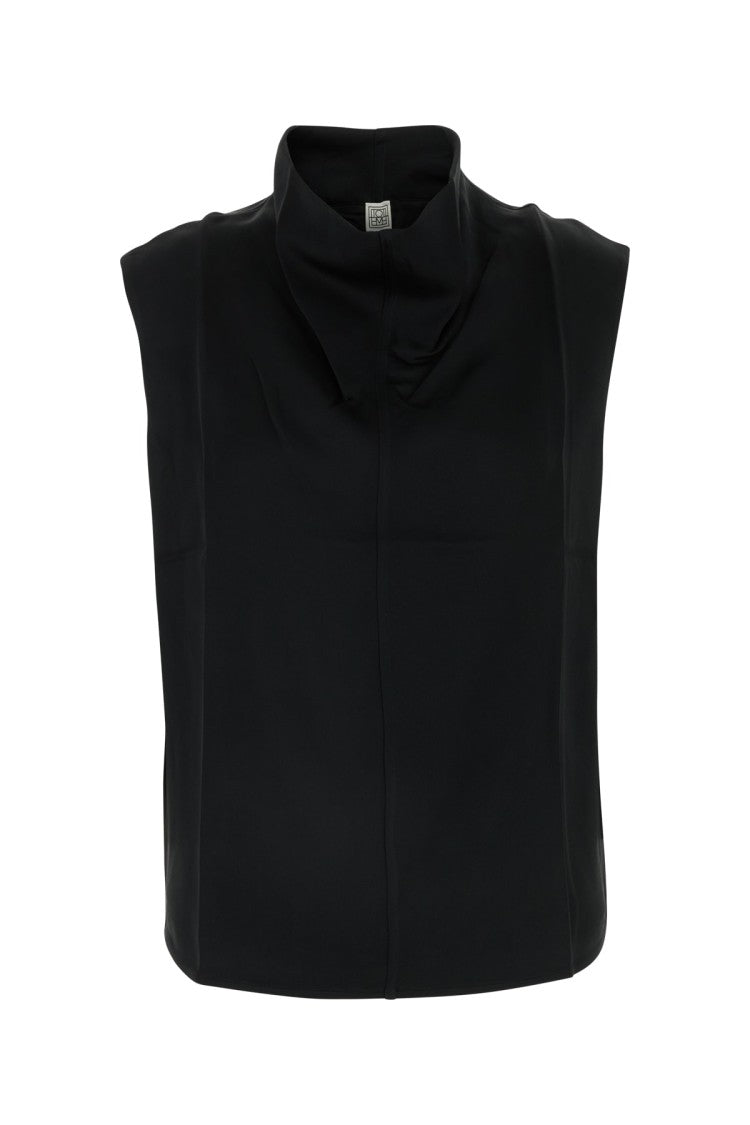 Totême Sleeveless Funnel-Neck Top
