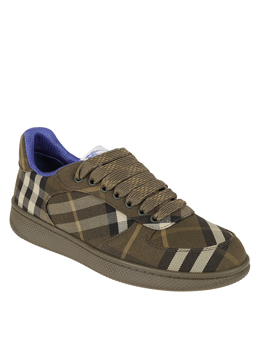 Burberry Check Pattern Sneakers