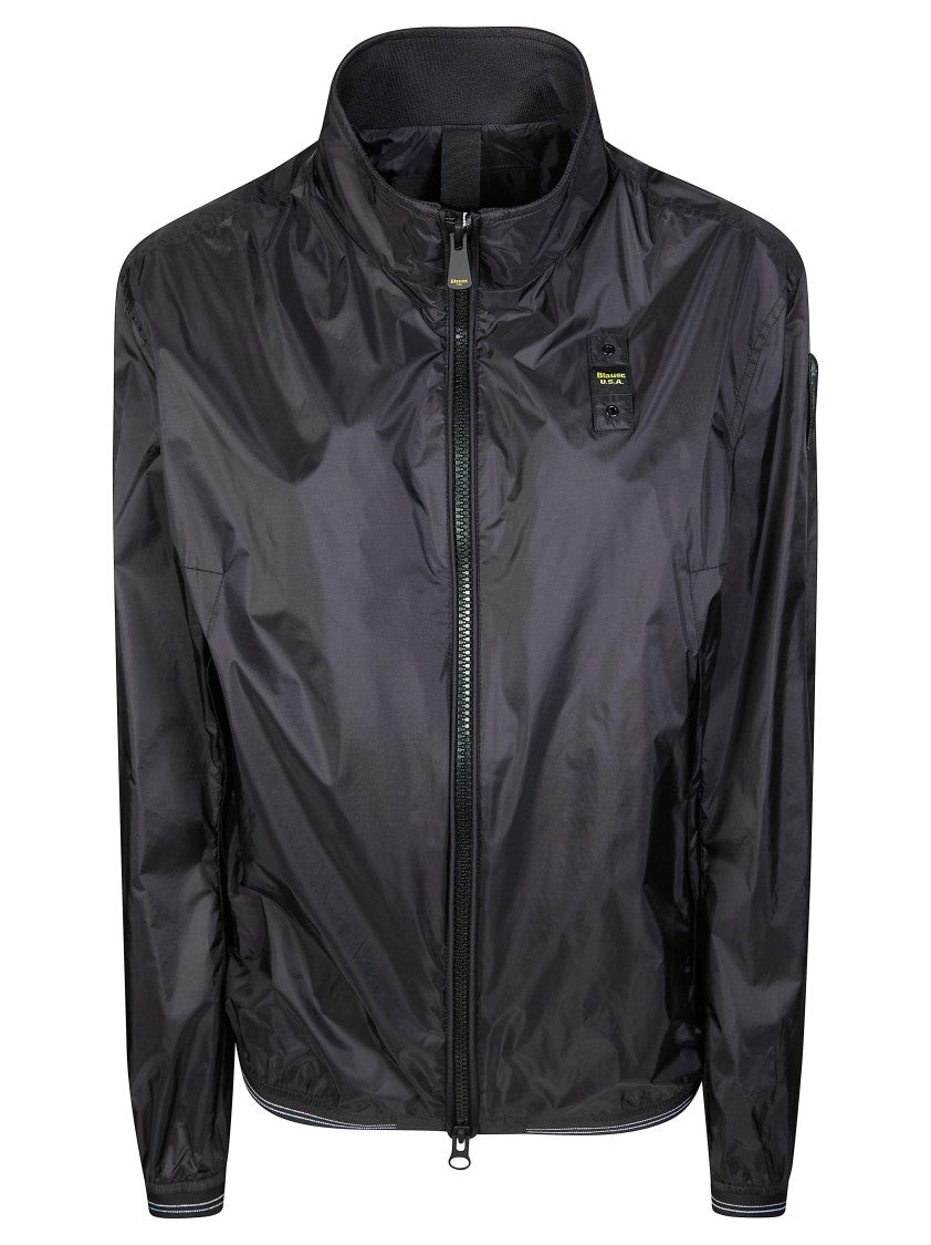 Blauer Bomber Stand Up Collar Smooth Jacket