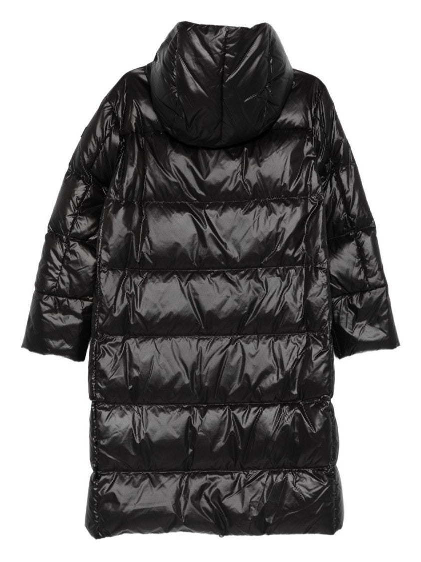 Peuterey Tailored Black Coat With Structured Design