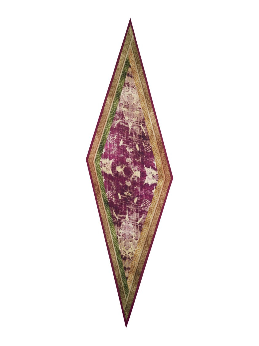 Pierre-Louis Mascia Aloeuw Model Pure Silk Artisan Triangle Scarf