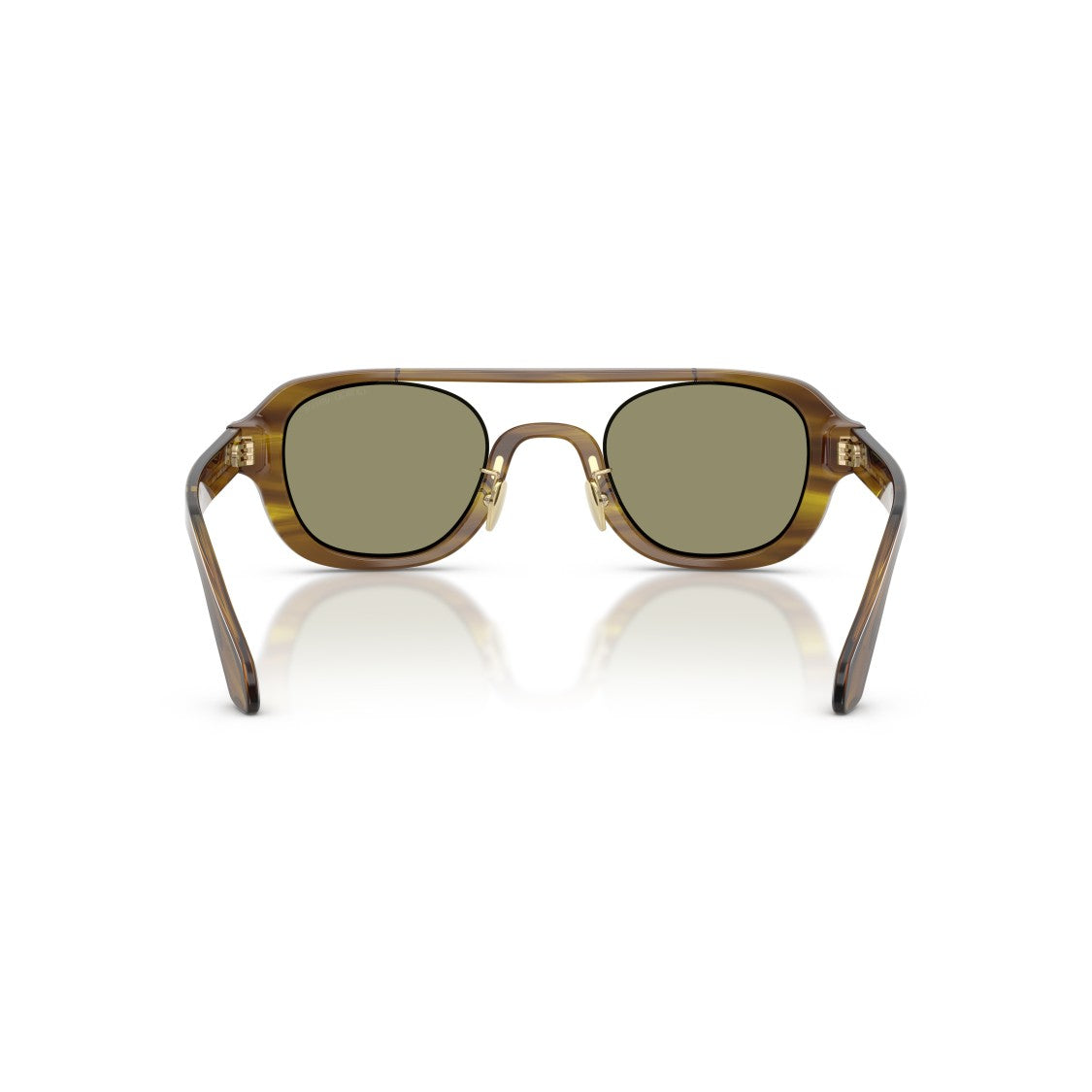 Giorgio Armani 0Ar8247 Translucent Brown Acetate Sunglasses With Olive Green Lenses