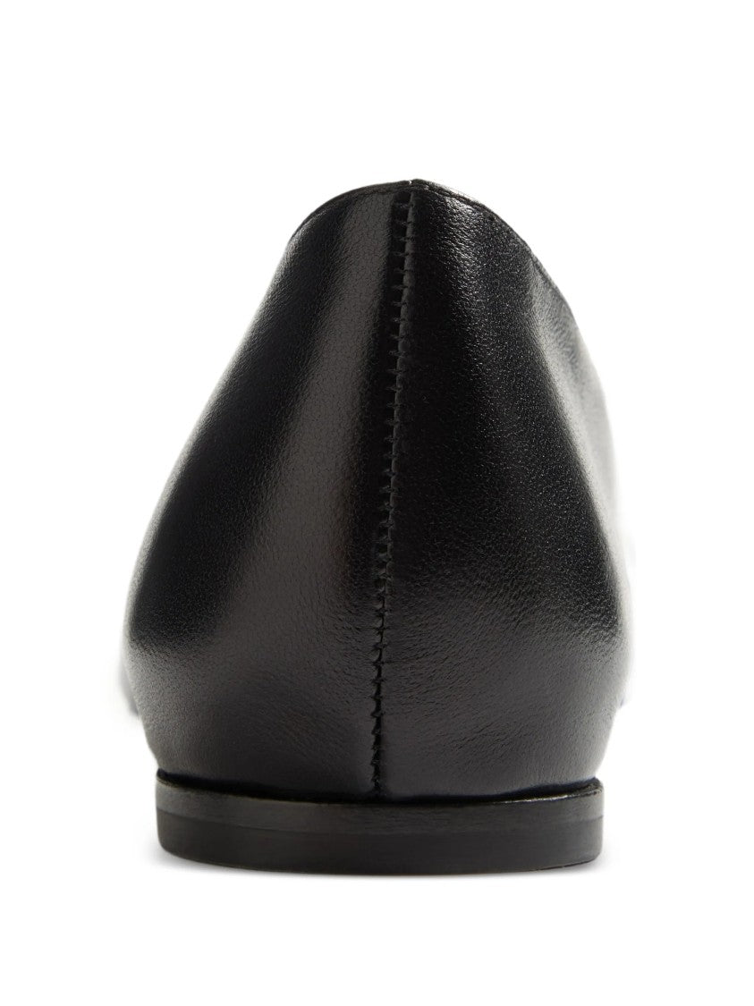 Valentino Black Vlogo Signature Pointed Toe Ballerinas