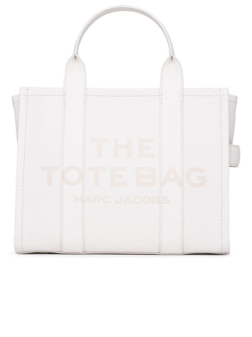Marc Jacobs (The) Cream Leather Midi Tote Bag