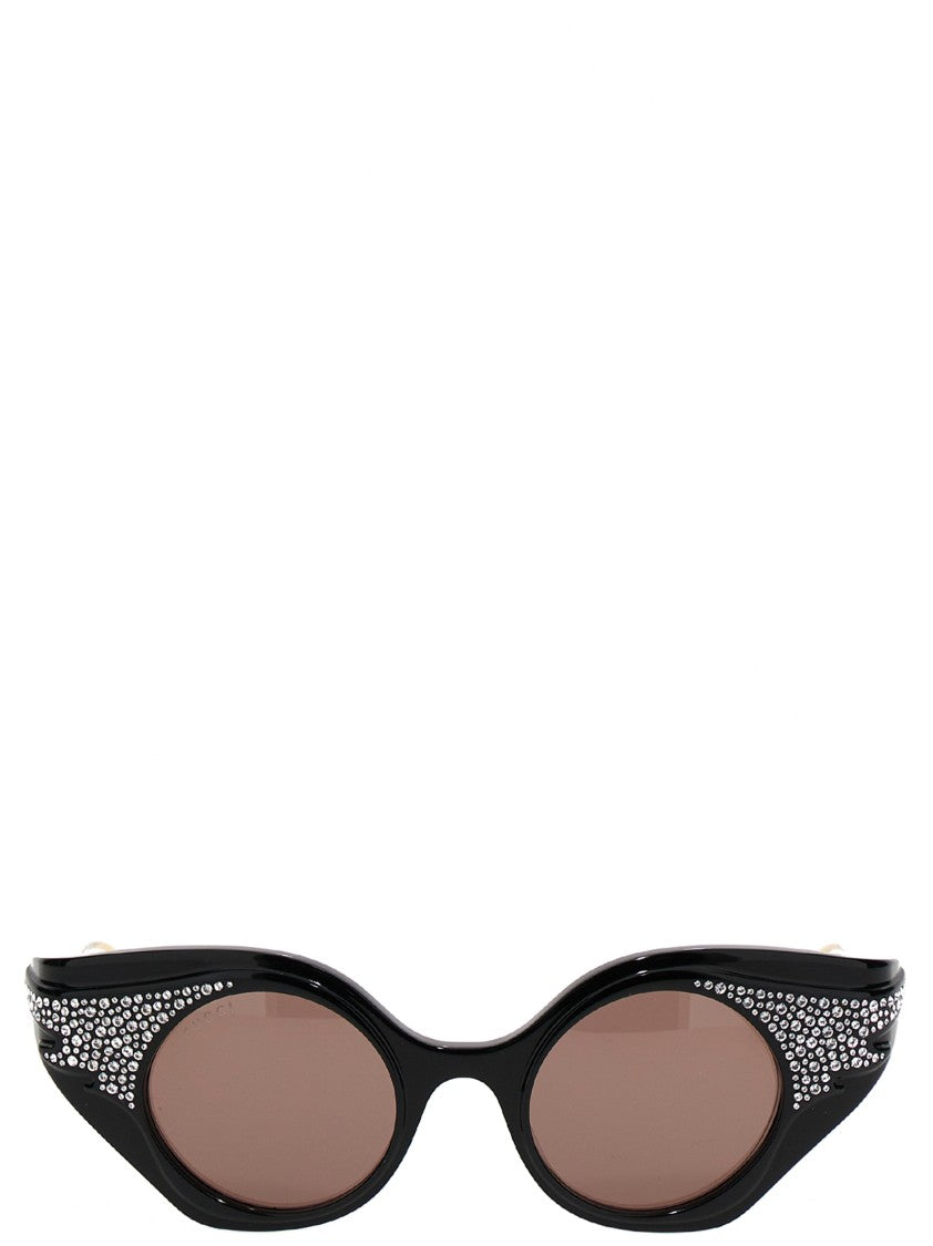 Gucci Cat Eye Sequin Sunglasses.