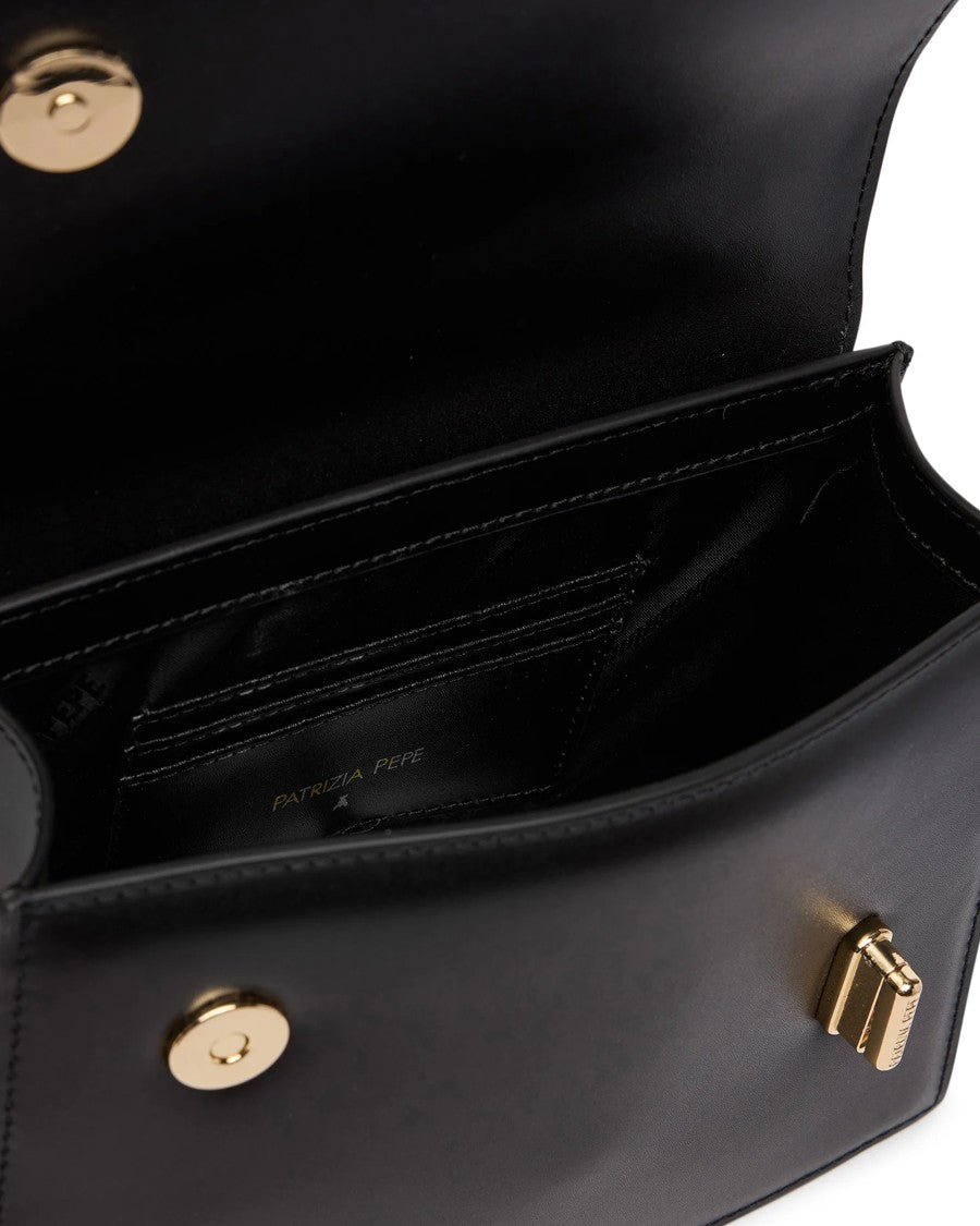 Patrizia Pepe Black Top Handle Bag