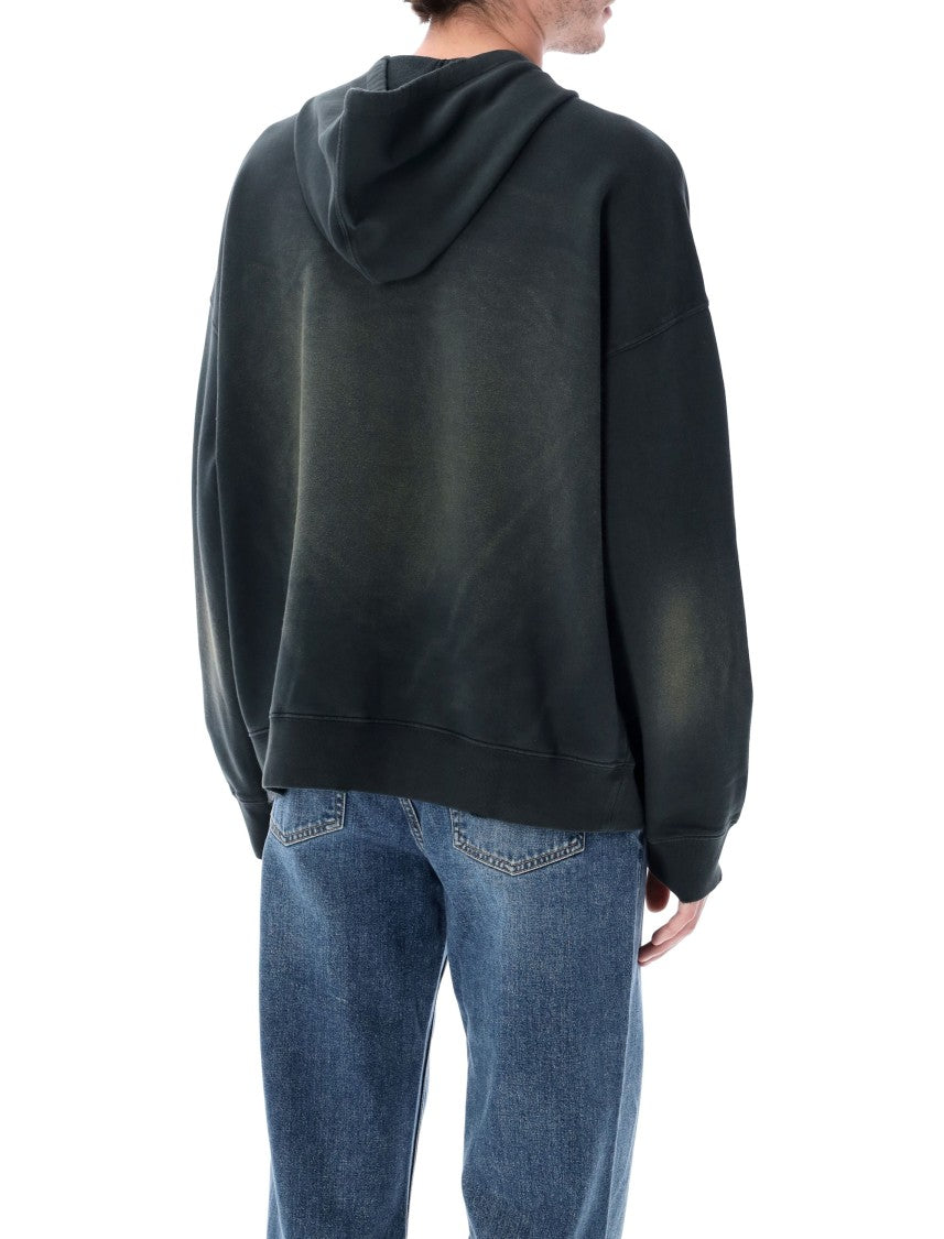 Golden Goose Black Bleached Wash Cotton Hoodie