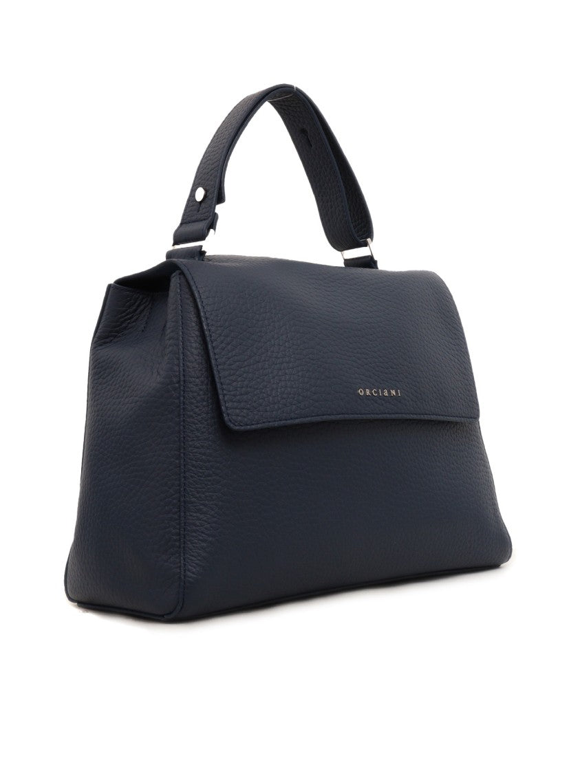 Claudio Orciani Structured Handbag In Textured Calf Leather