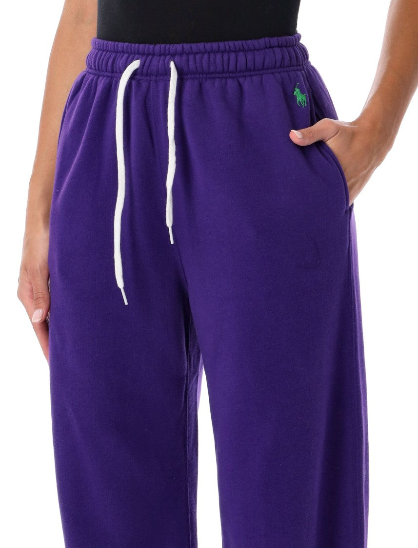 Polo Ralph Lauren Wide-Leg Jogging Pants With Adjustable Waistband And Embroidered Logo