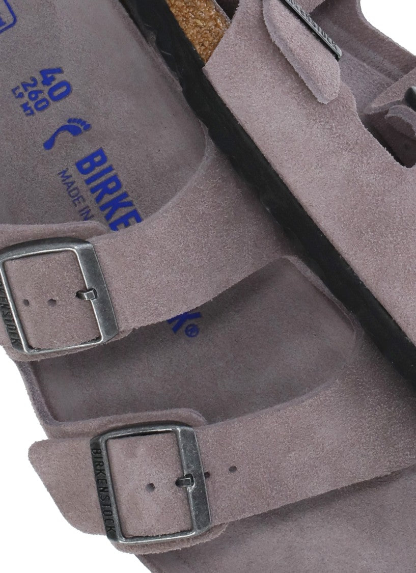 Birkenstock Lilac Arizona Bs Suede Sandals