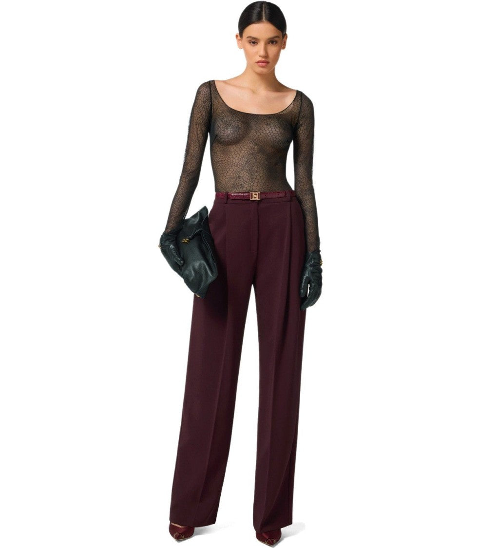 Elisabetta Franchi Merlot Pants