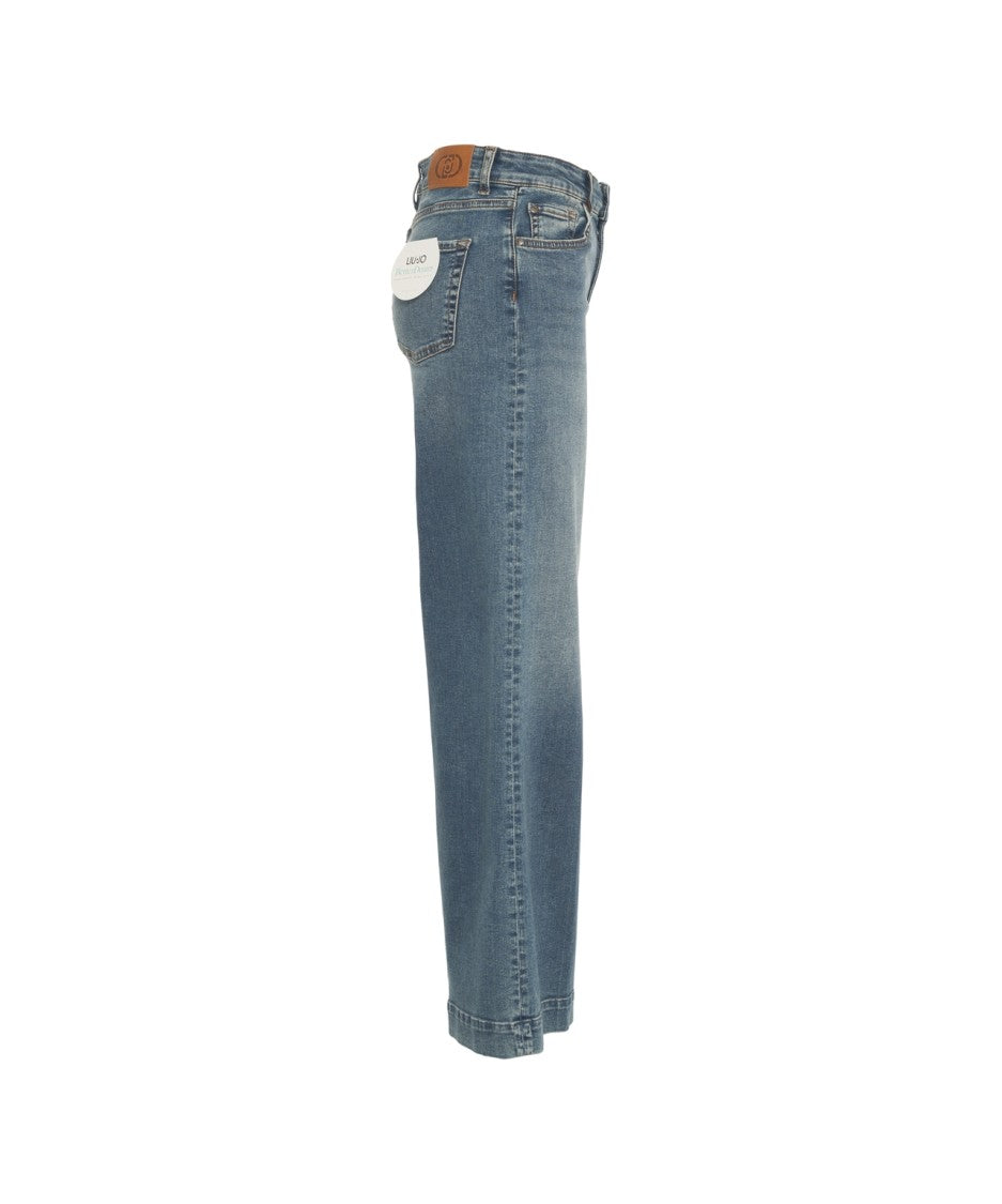 Liu Jo High-Waisted Flared Denim Jeans
