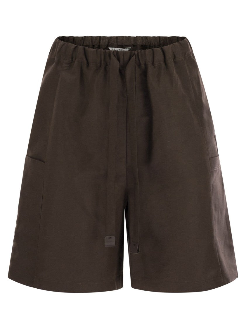 Max Mara Quebec - Bermuda Shorts In Linen And Silk