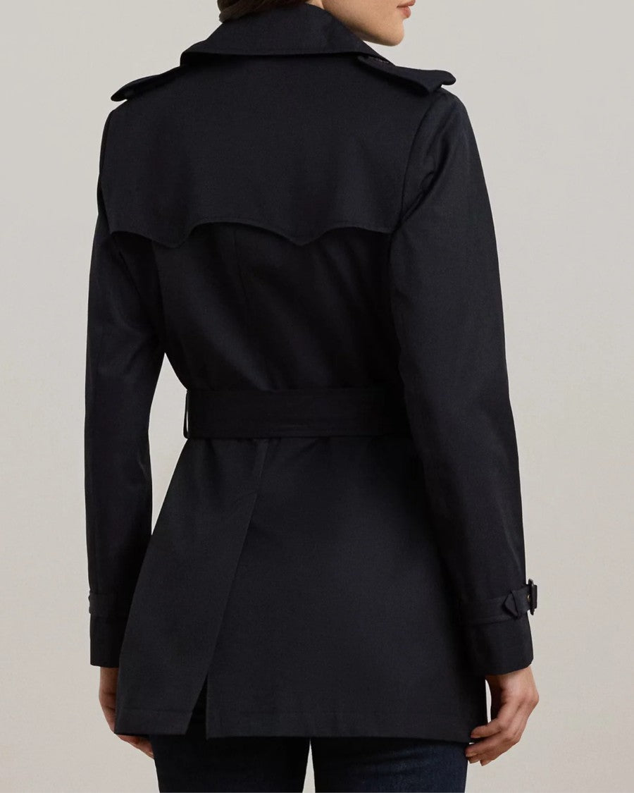 Lauren Ralph Lauren Tailored Double-Breasted Trench Coat With Belted Waist