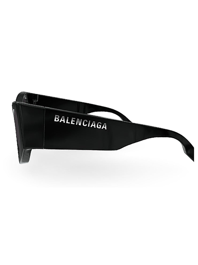 Balenciaga Bb0300s Bold Cat-Eye Dark Sunglasses