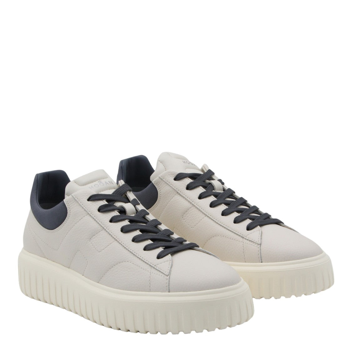 Hogan Sole Sneakers With Smooth Upper