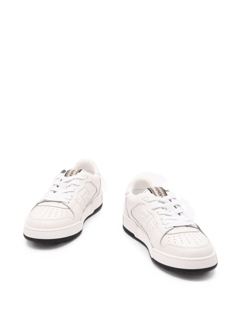 Fendi Low-Top Perforated Leather Sneakers