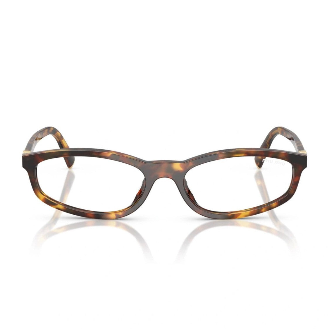 Miu Miu Havana 0Mu A06s Acetate Geometric Glasses