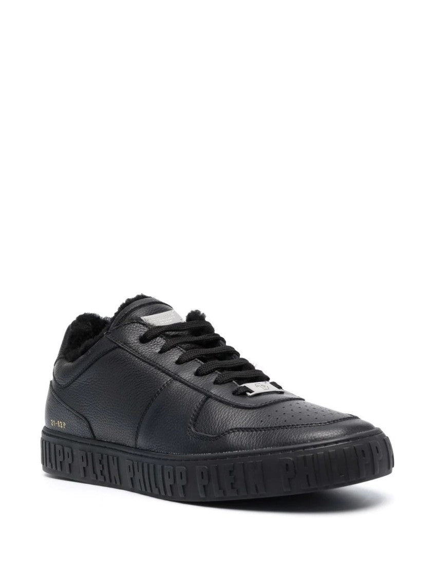 Philipp Plein Leather Lo-Top Sneakers