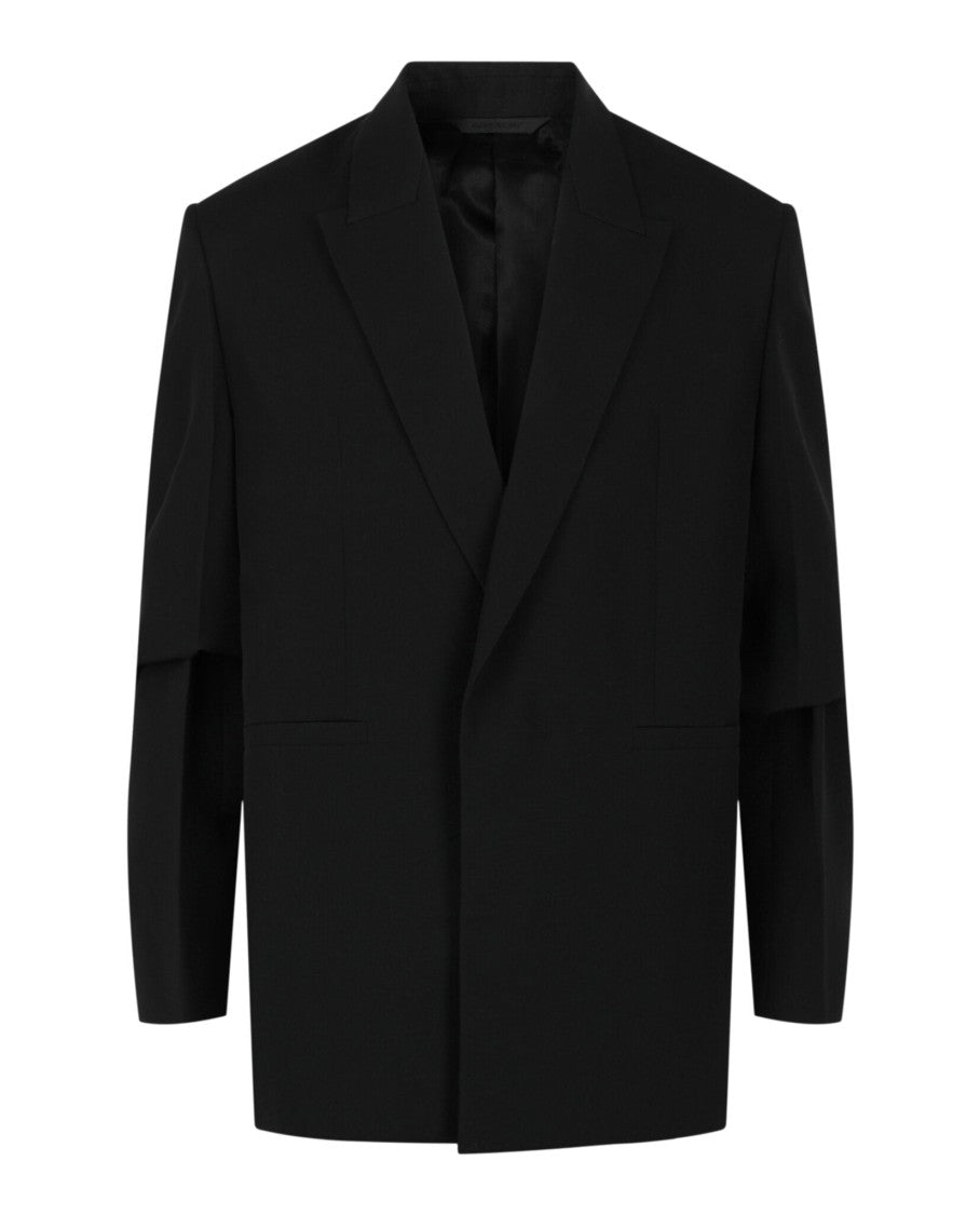 Givenchy Overlapped Lapel Oversized Blazer
