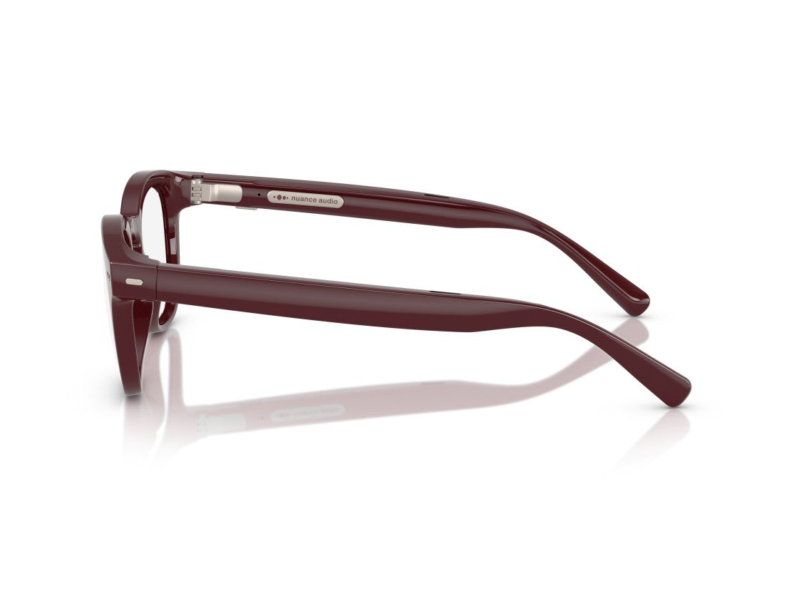 Nuance Audio 0Aw5002 Glossy Rounded Square Sunglasses