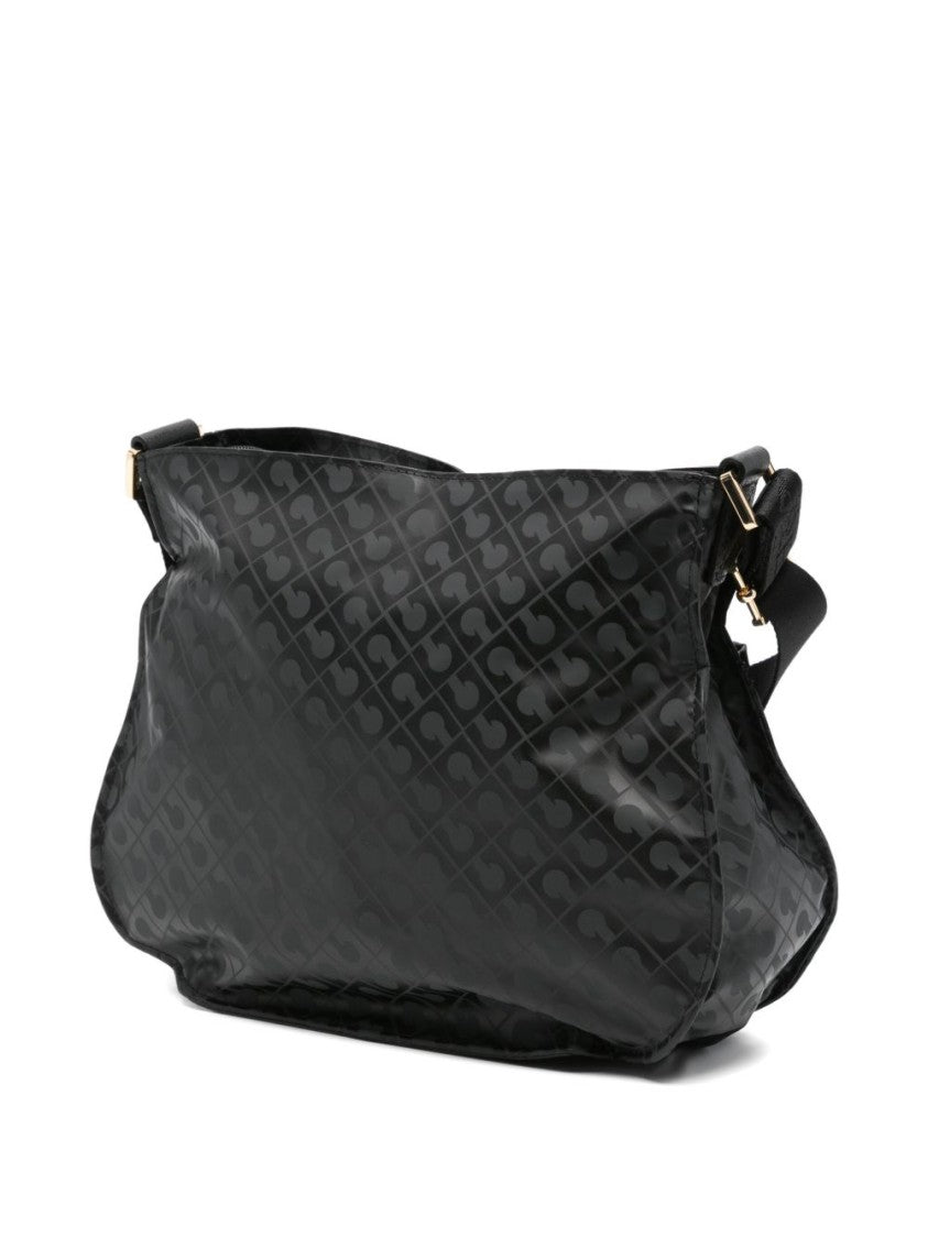 Gherardini Gray Shoulder Bag With Adjustable Strap