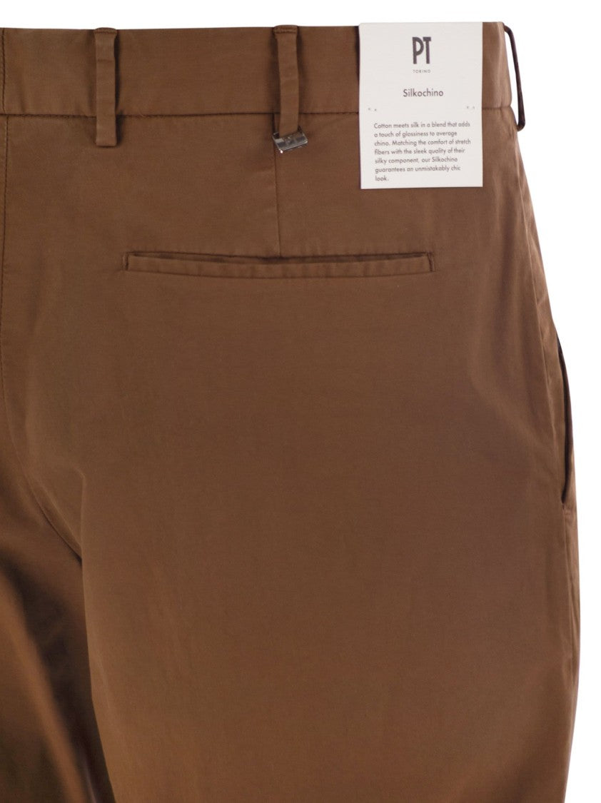 Pt Torino Rebel - Stretch Cotton Trousers