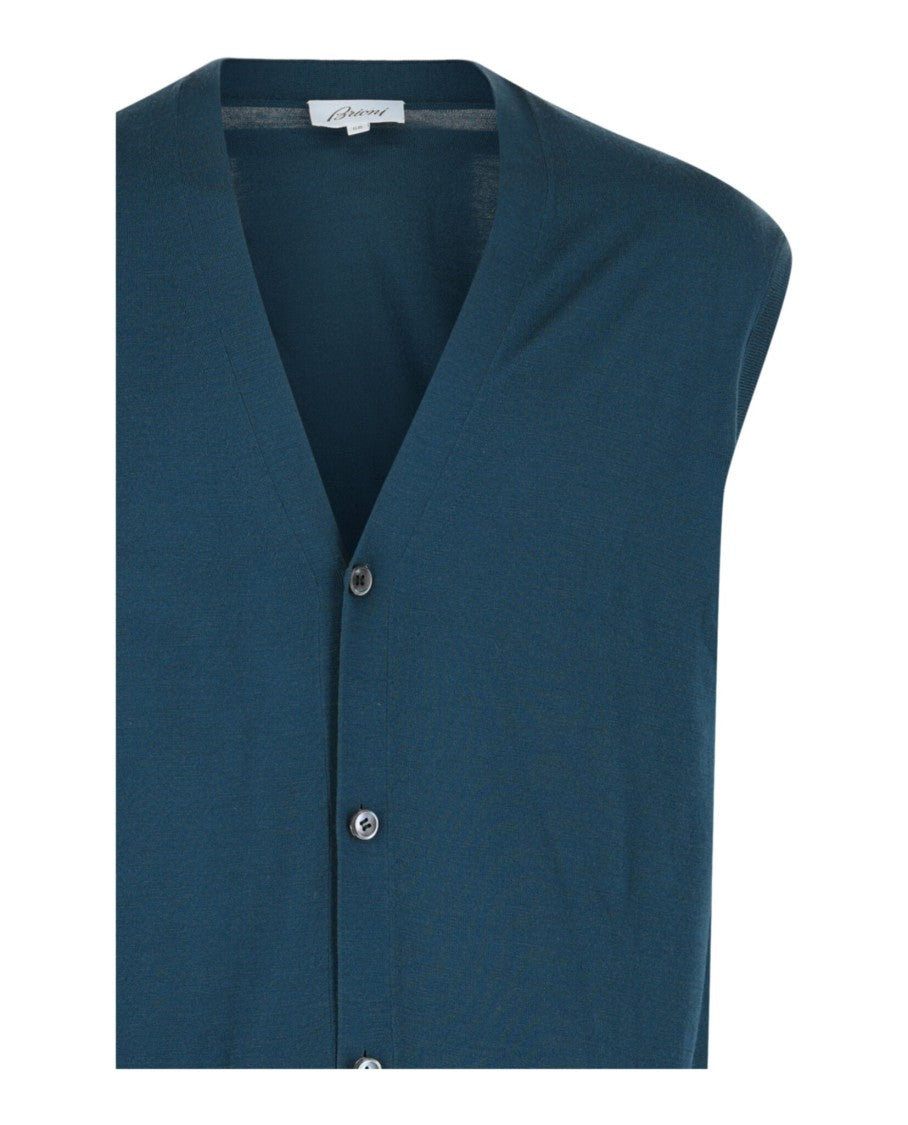 Brioni Wool Button Front Vest