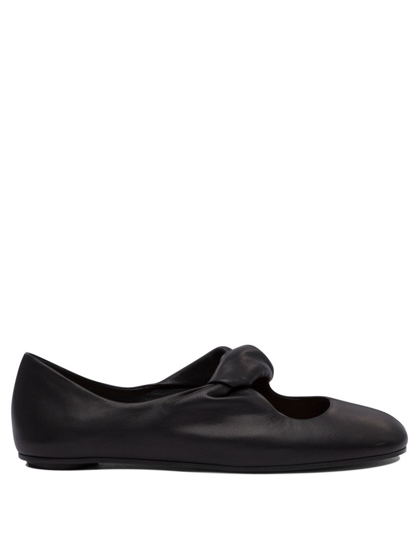 Alexander Mcqueen Twisted Detail Ballet Flats