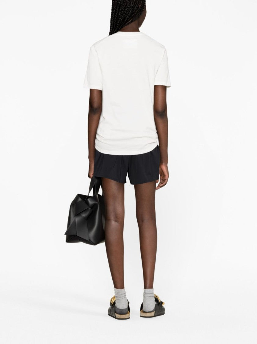 Jil Sander White Cotton Crew Neck T-Shirt