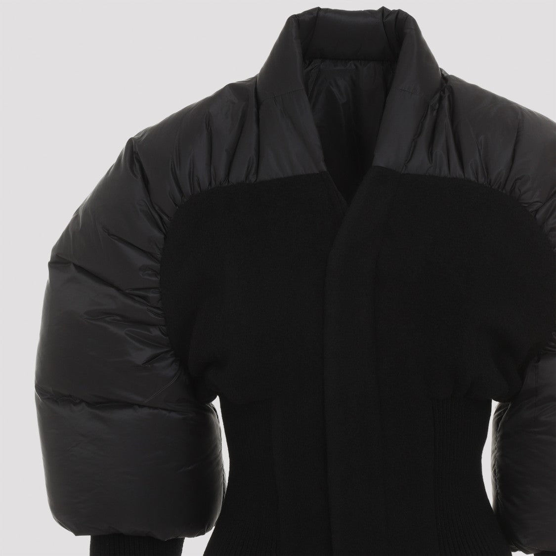Rick Owens Black Polyamide Coat