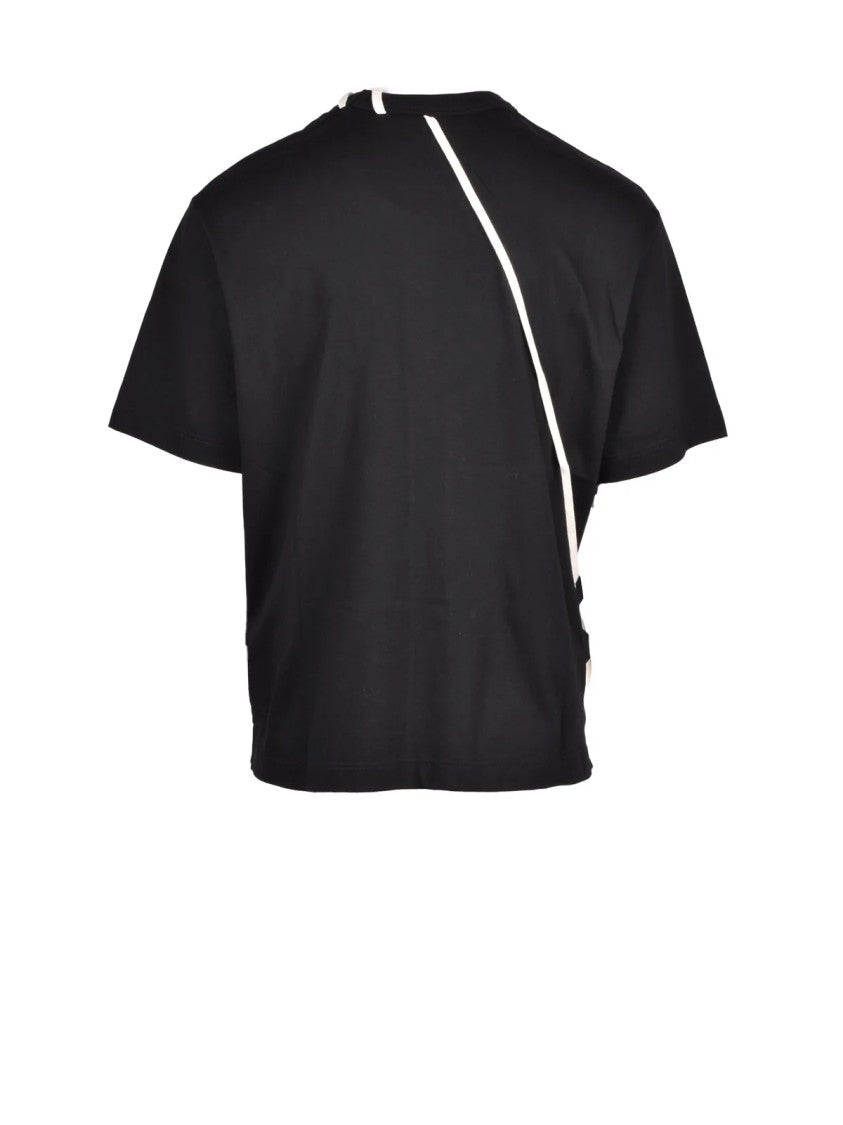 Craig Green Black Boxy Strap Detail Cotton T-Shirt