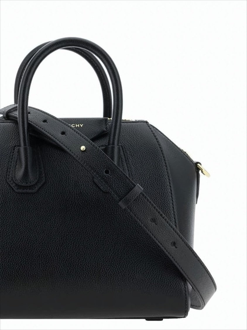 Givenchy Textured Calf Leather Tote Bag With Gold-Tone Accents