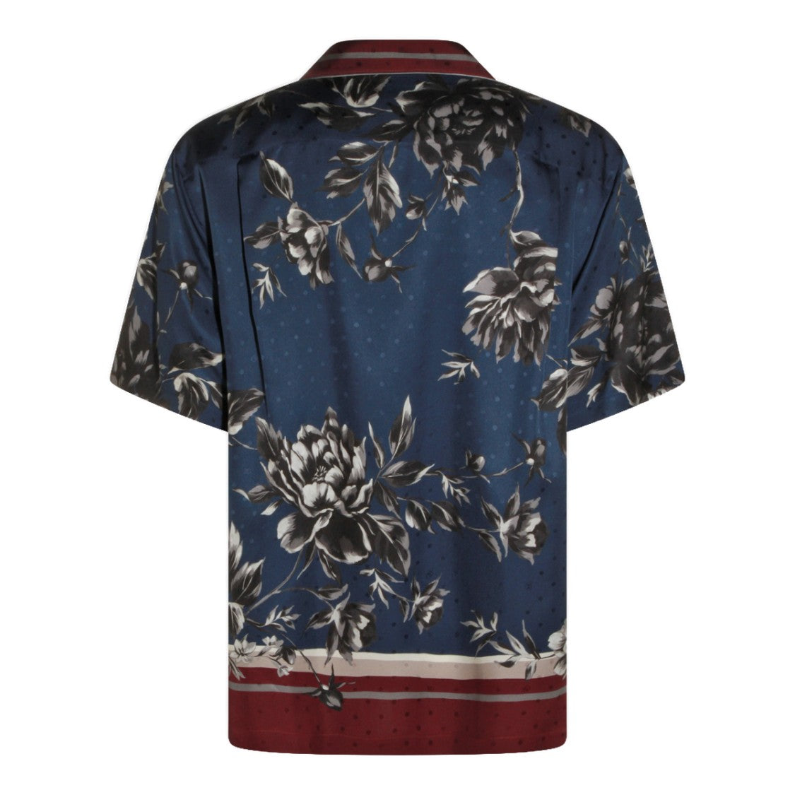 Dolce & Gabbana Floral Short-Sleeve Shirt With Contrasting Collar