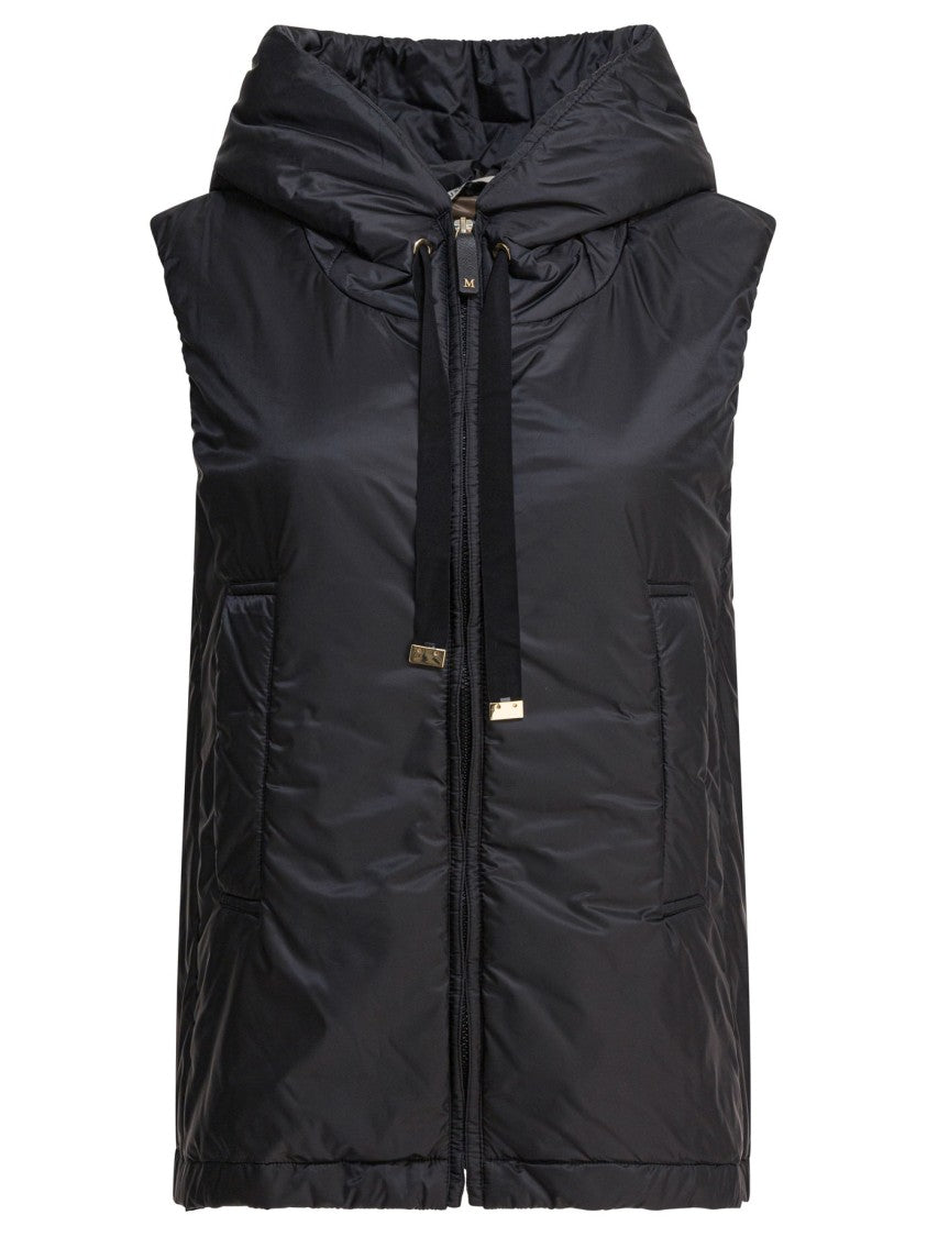 Max Mara Sleeveless Padded Jacket With High Collar
