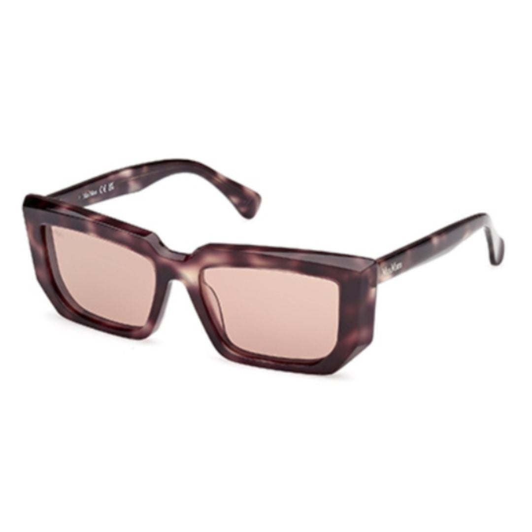Max Mara Mm0126 Rectangular Tortoiseshell Sunglasses