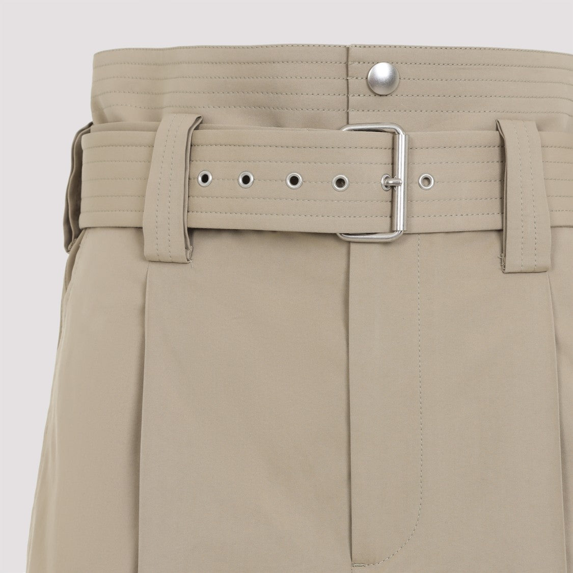Bottega Veneta Beige High-Waisted Trousers
